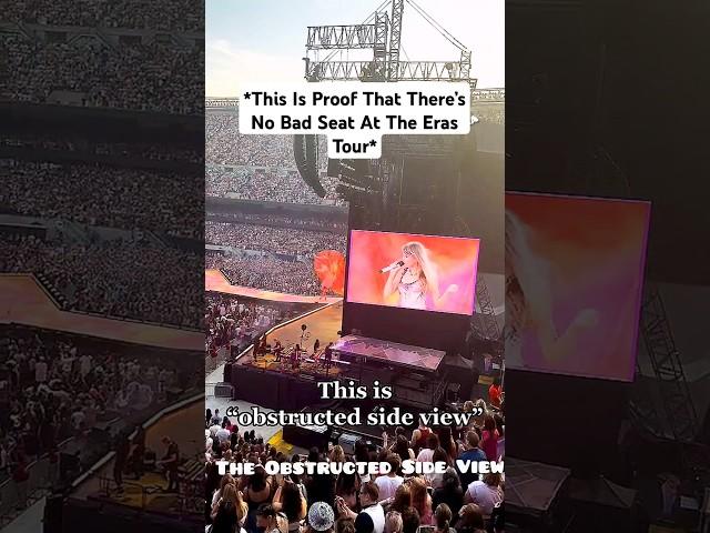 Your sign to get obstructed view seats!!! #taylorswiftchicago #chicagonight2