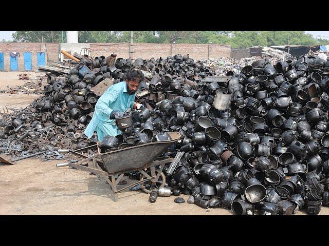 Amazing Process Of Old Compressors Recycling to Make Quality Iron Rods