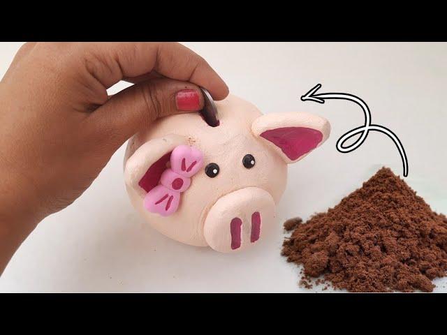 Amazing Technique Make Money Bank With Clay At Home || Clay Coin Saving Box Making WithOut Tools..