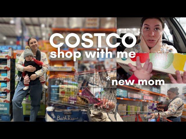 first time grocery shopping with a baby as a new mom *Lord, help me* | Real Day In the Life VLOG