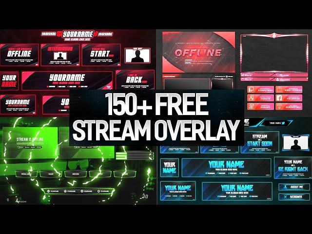 150+ FREE Stream Overlay PSD Templates 2020 | Free Download