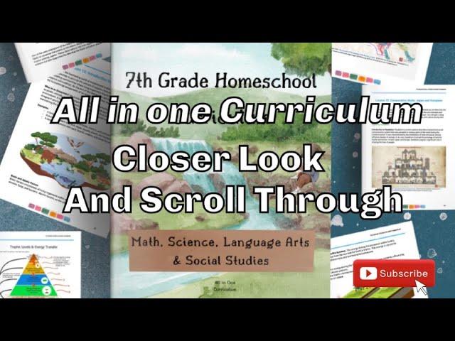 ALL IN ONE CURRICULUM //HOMESCHOOL 7TH GRADE CURRICULUM FLIP THROUGH