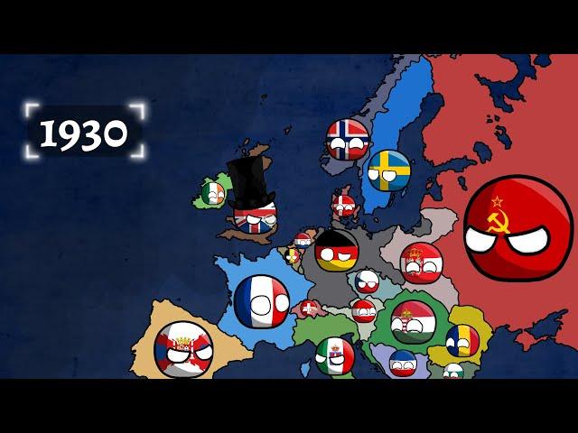 Alternative History of Europe (1900-2021) Countryballs