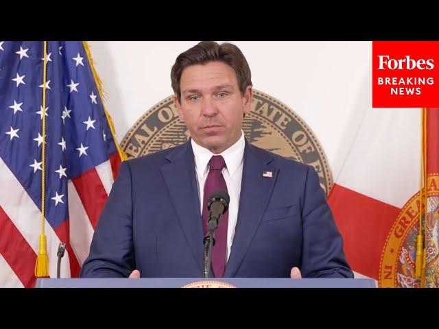 JUST IN: Florida Gov. Ron DeSantis Takes Questions On Egg Prices, Fluoride, And More