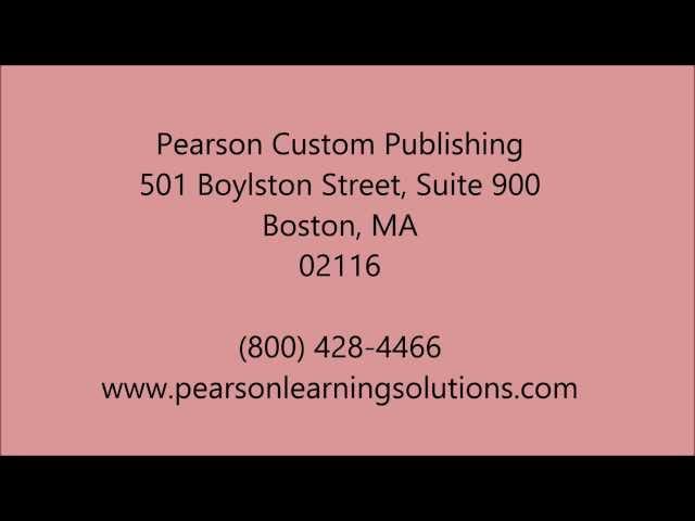 Custom Technology Solutions in Weymouth , MA - (800) 428-4466 - Pearson Custom Publishing