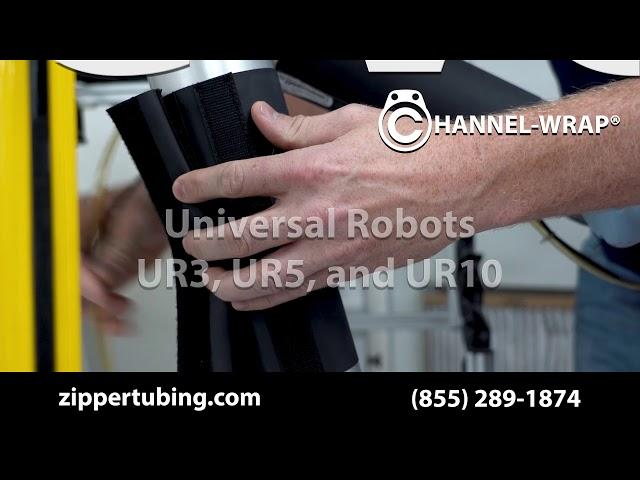 Channel Wrap® (PFR) - A Universal Robots (UR3, UR5 & UR10) Velcro Wrap-Around Cable Management