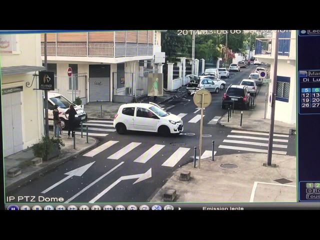 Saint-Denis: Une collision fait de gros dégâts matériels