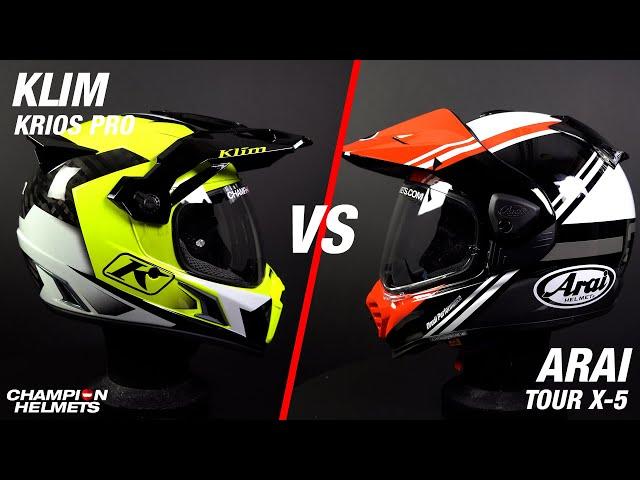 Klim Krios Pro Versus Arai Tour X-5 - ChampionHelmets.com