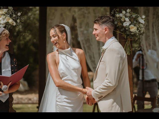 Spanish English bilingual wedding ceremony in Malaga filmed by Chris Boland