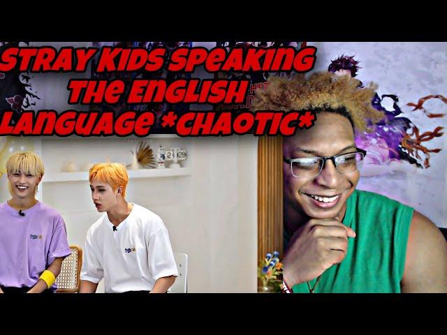 Stray Kids speaking the English language *chaotic* | felixoxo | Reaction!!