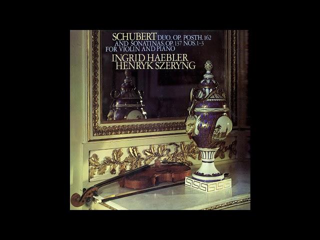 Schubert Violin Sonata in A major Henryk Szeryng & Ingrid Haebler (1975/2018)