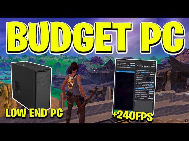 Optimizing Bugdet PC to Get 240FPS in Fortnite! (FPS Boost & 0 Delay)