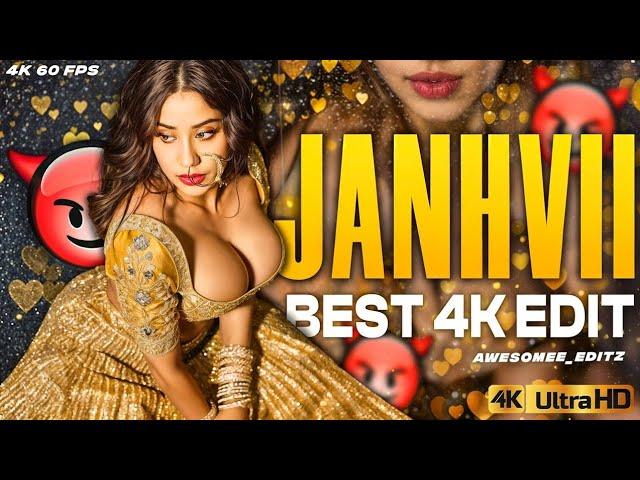 What Jhumka X Janhvi Kapoor Hot Edit  : Enchanting Dance Montage  -️ 4k 60 fps video Edit