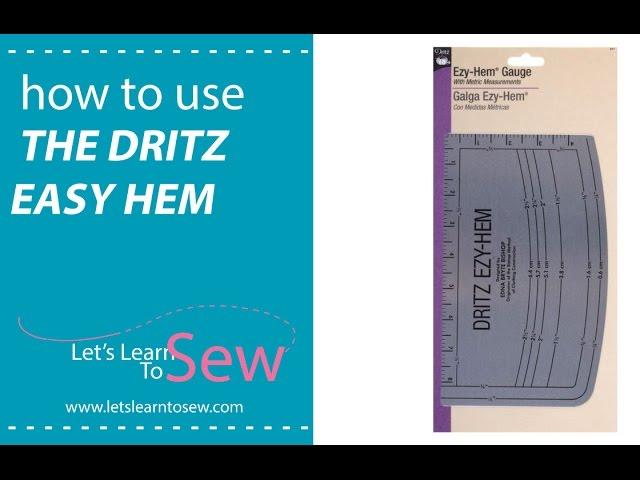 How to use the Dritz Easy Hem