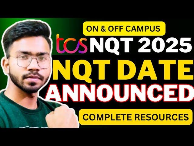 TCS Free NQT Date Announced 2025| TCS NQT Preparation 2025