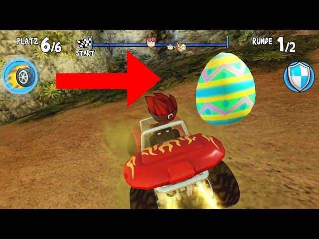 All Easter Eggs - Beach Buggy Racing | PS4 PRO (1080p / 60fps Remake)