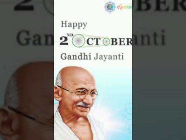 Happy Gandhi jayanti October 2/10/2024