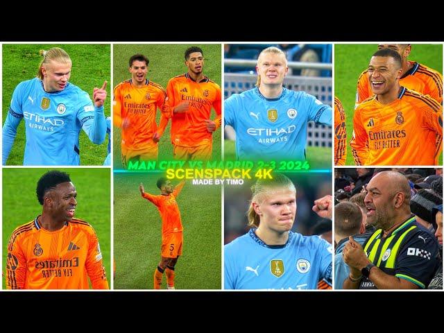 Man City Vs Real Madrid 3:2 2025 / RARE CLIPS ● SCENEPACK 4K ( With AE CC and TOPAZ )