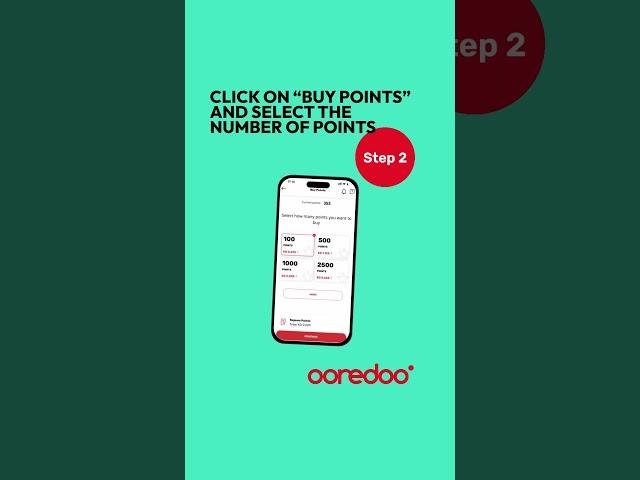 Earn Nojoom points with a click. Use Ooredoo App to buy points and pay easily. Download Ooredoo App.