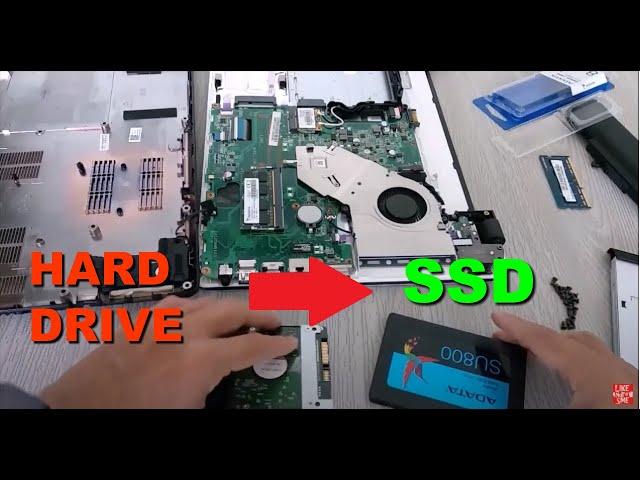 How to upgrade Acer OLD Laptop Hard Drive HDD to SSD and Ram Memory