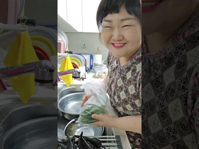 오징어 덮밥  호박부침개 콩나물국   아침밥 #쿡방먹방 #아침밥 #봉이와 함께 # 일상소통#봉이네집밥  #라이브