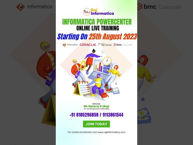 Raj Informatica Realtime Online Training 20th Batch Starts from 25th Aug-2023 #iics ##informatica