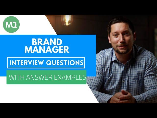 Brand Manager Interview Questions with Answer Examples