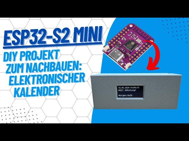 S2 Mini ESP32: Digitaler Kalender mit OLED und SD-Karten-Adapter