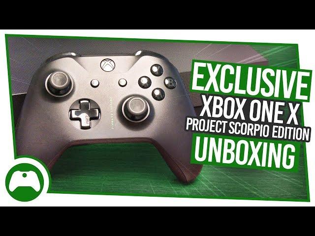 EXCLUSIVE Xbox One X Project Scorpio Edition Unboxing!