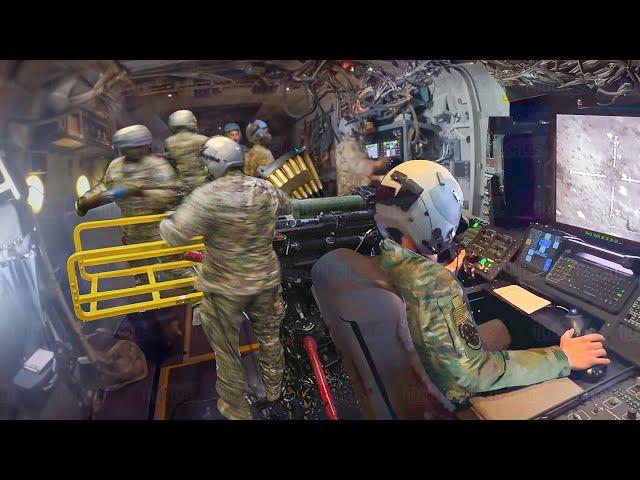 Life Inside Most Feared US AC-130 Cockpit Demolishing Targets From The Air