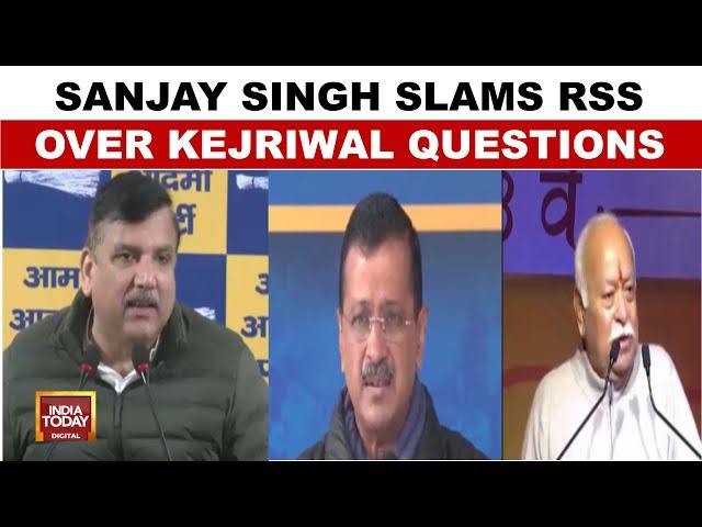 AAP's Sanjay Singh Challenges RSS Over BJP's Delhi Campaign | Delhi Elections 2025 | India Today