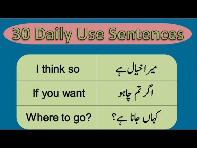 Daily Use Simple English Sentences for Speaking English in Daily Life| #englishwithsaba