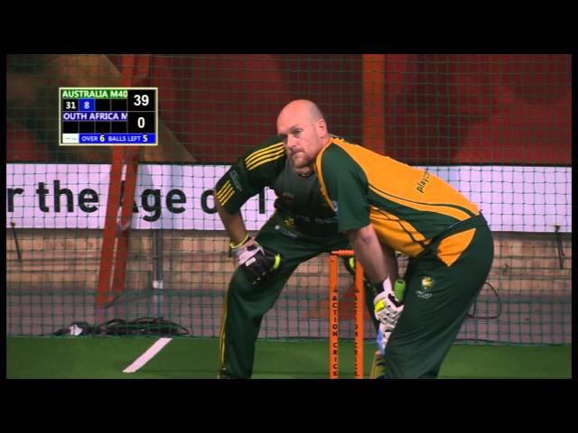 Indoor Cricket Masters World Series 2013 O40 Final Australia vs South Africa Part 1