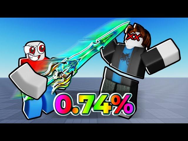 I got the NEW 0.74% AETHERION SWORD in Blade Ball..