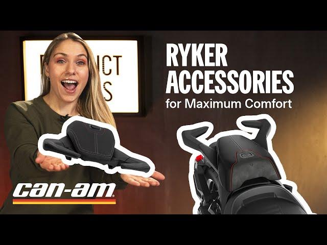 Product Series: Can-Am Ryker Comfort Seats & Backrests