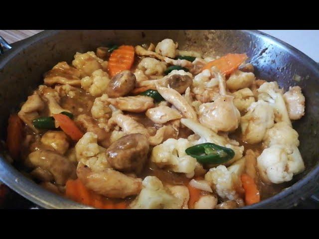 Tasty and Delicious Cauliflower with Mushrooms | @JhenzieFiles