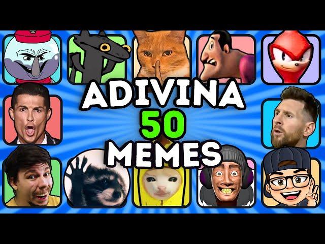 ¡Adivina 50 MEMES!30 MINUTOS De MEMESPedroOye CompaGato MewingToothlessCOMPILACIÓNCanción