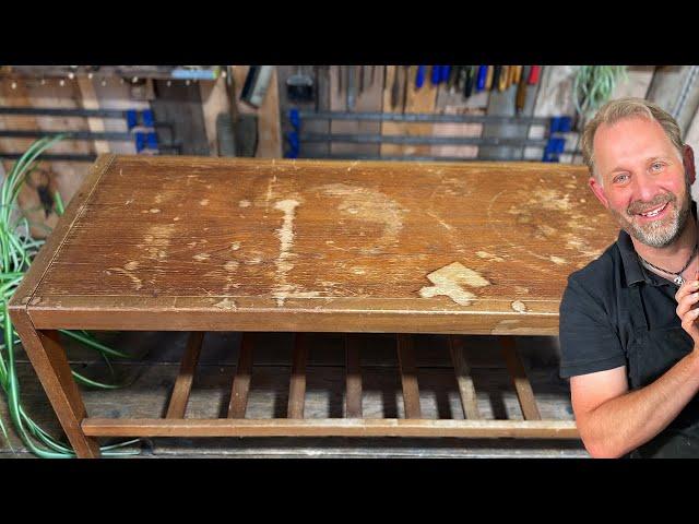 How to restore the finish on a Mid Century Teak Coffee Table - Part One - A step by step guide