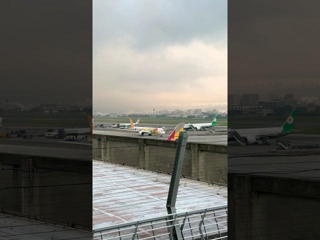 桃園機場第二航廈南側觀景台Taoyuan Airport Terminal 2 south observation deck 降落桃園機場