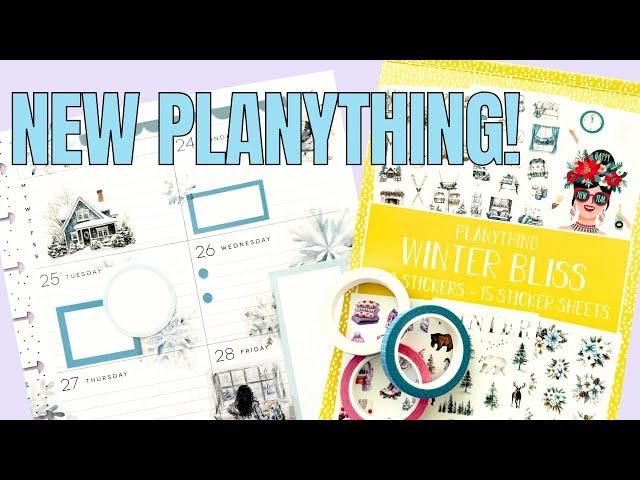 NEW Planything Winter Bliss Sticker Book & Washi | Flip Through & Plan With Me