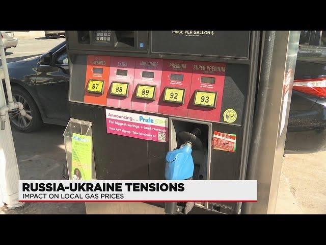 Gas prices continue to rise as eastern Europe conflict continues