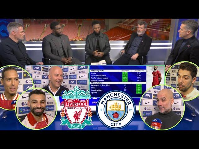 Liverpool vs Man City 2-0 Jamie Carragher, Micah Richards and Roy Keane Review | Post Match Analysis