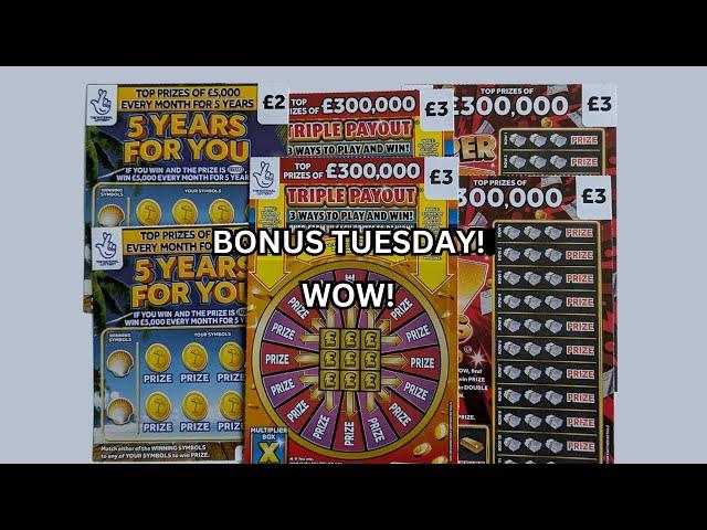 Bonus Tuesday! Scratch Cards from the UK National Lottery.