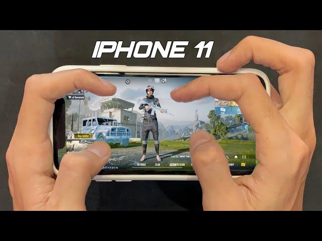 IPHONE 11 HANDCAM PUBG in 2025 / HD+Extreme Livik Gameplay / IOS 18.2 Pubg Test in 2025