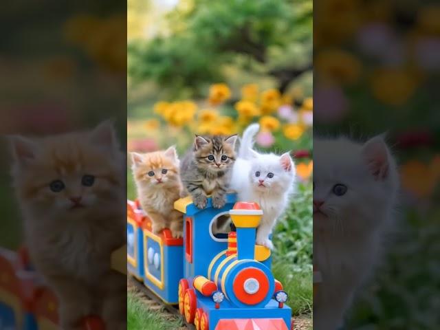 Kitten Express: All Aboard the Cuteness Train! | Meow Time!