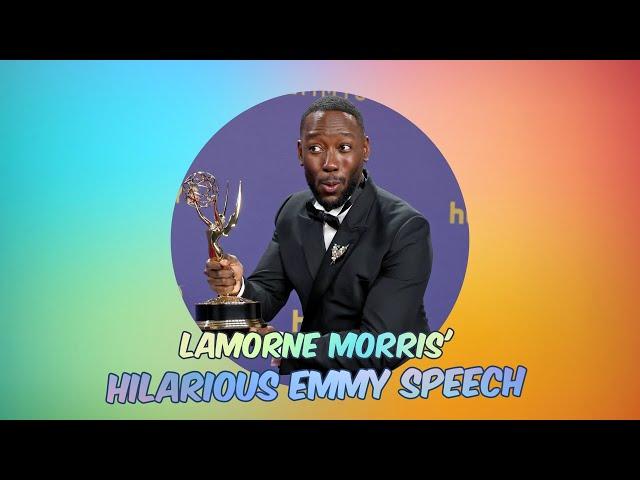 Lamorne Morris' Hilarious Emmy Acceptance Speech: 'I Know Where Babies Come From!'