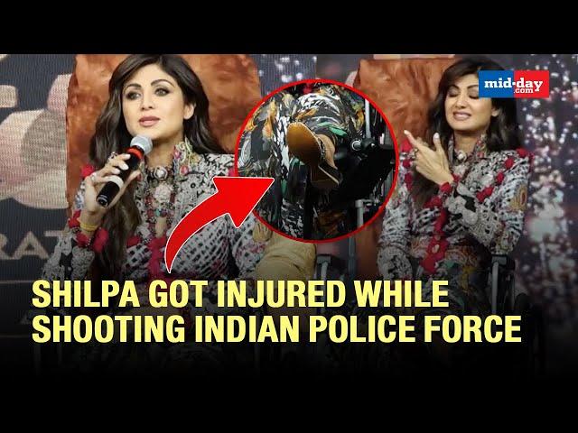 Shilpa Shetty Got Injured While Shooting For Rohit Shetty's  Indian Police Force