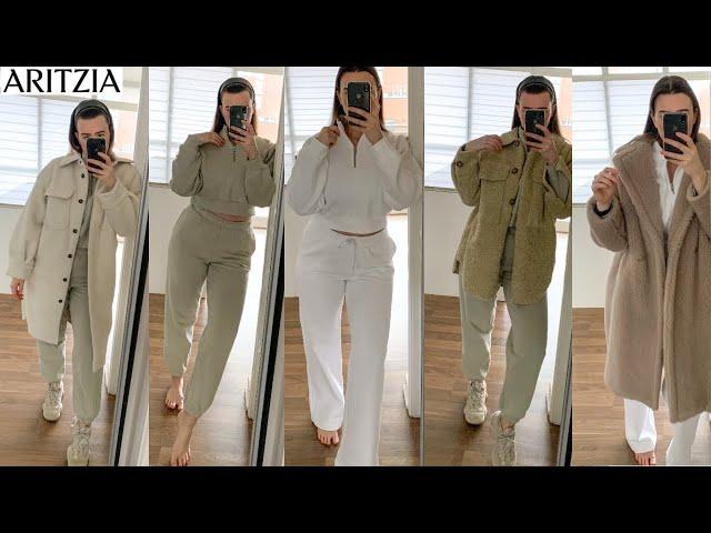 ARITZIA TRY ON HAUL: TNA COZYAF SWEATPANTS + SWEATSHIRTS