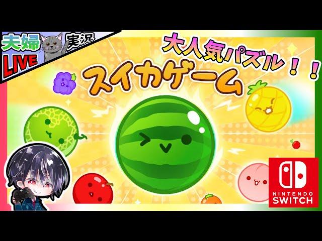 スイカゲームなのにまだスイカを見たことないのでスイカを目指してがんばりますw【夫婦実況】【ゆきとの日常】【スイカゲーム】