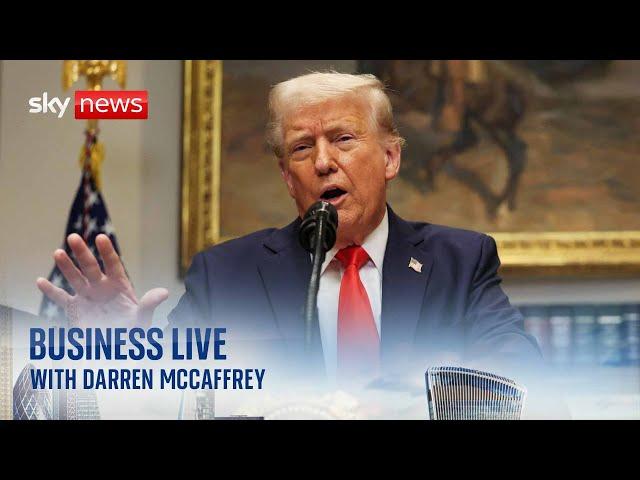 Financial markets reel as Trump tariffs come into effect | Business Live with Darren McCaffrey